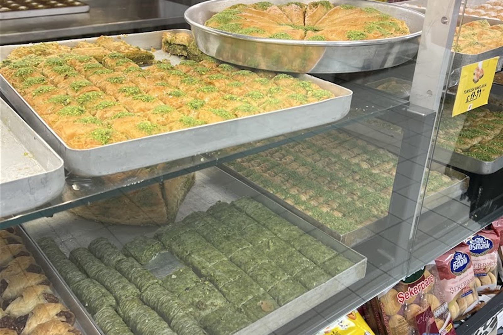Authentic Turkish baklava with pistachios